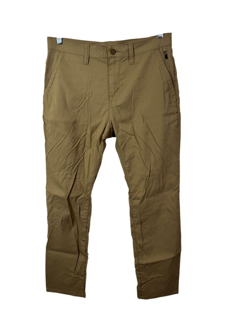 Prana Mens Zion Chino Pants Straight Fit Olive Khaki 32X30 Outdoor Hiking Nylon